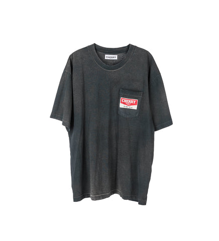 POCKET PRINT T-SHIRT BLACK