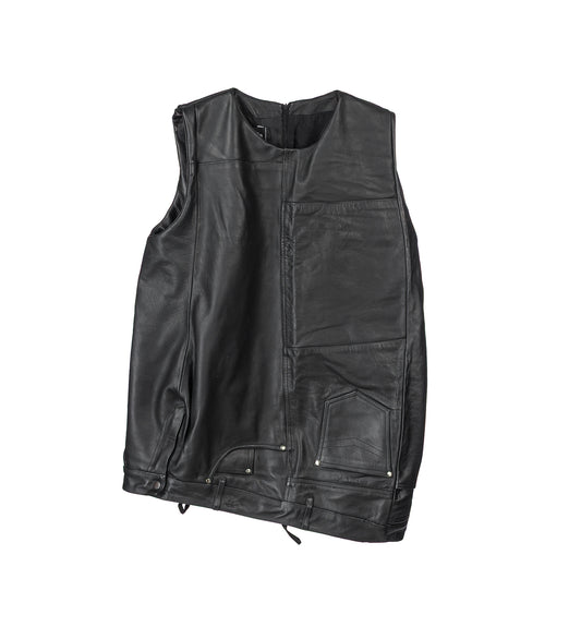 LEATHER PANTS MINI DRESS MEDIUM
