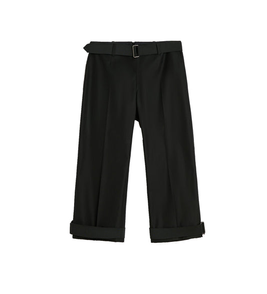 SPORTY CAPRI TASTEFUL BLACK MEGATWIST TWILL