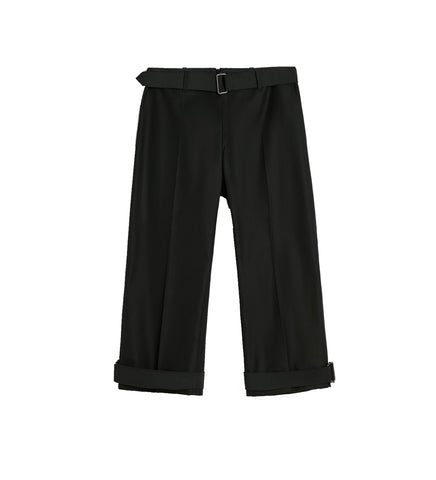 SPORTY CAPRI TASTEFUL BLACK MEGATWIST TWILL