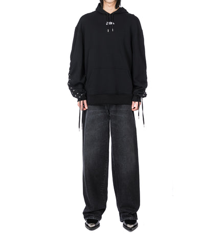 BODY MARINIERE DENIM PANTS VINTAGE BLACK / WHITE