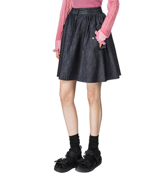 CBCICI DENIM SKIRT INDIGO