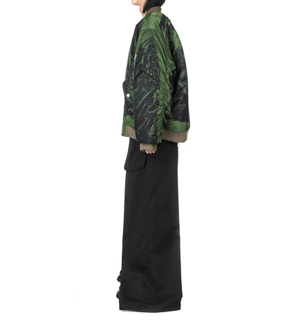 TROMPEL'OEIL BOMBER KHAKI/BLACK