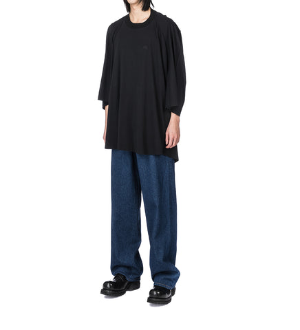 BODY MARINIERE DENIM PANTS INDIGO/BLACK