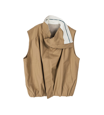 OTTO PLEATED CARGO VEST SCOUT KHAKI
