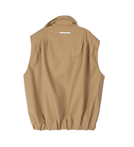 OTTO PLEATED CARGO VEST SCOUT KHAKI