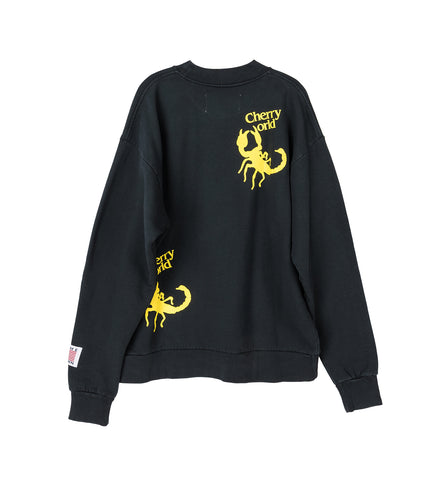 SCORP CLAWS CREWNECK FADED BLACK