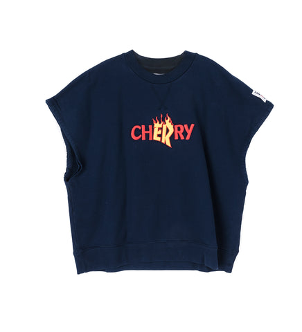 CW THRASH CAP SLEEVE CREW DEEP NAVY