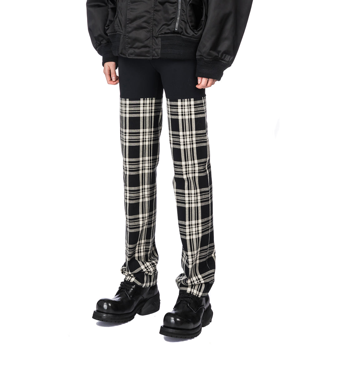 EXTRA SHARP LEGS CHECK BLACK – ADDICTED