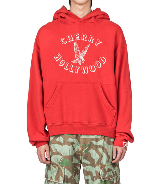 HOLLYWOOD PULLOVER HOODIE TOMATO