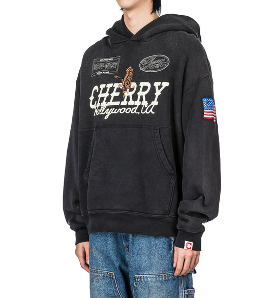 HOLLYWOOD PULLOVER HOODIE VINTAGE BLACK