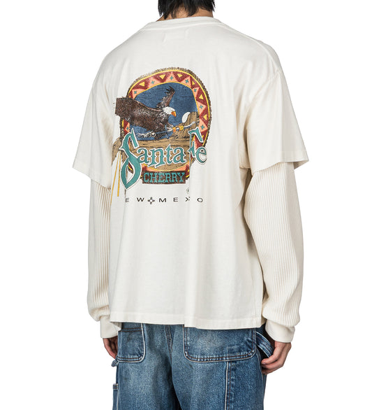 SANTA FE LAYERED THERMAL T-SHIRT CREAM