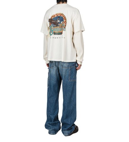 SANTA FE LAYERED THERMAL T-SHIRT CREAM