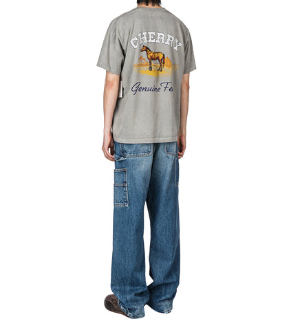 WIDE LEG DOUBLE KNEE DENIM