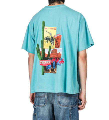DESERT BOXY T-SHIRT TURQUOISE