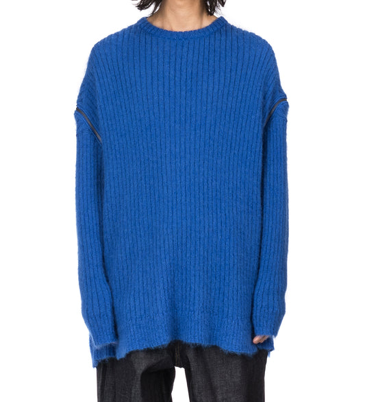 ZIPPER KNIT BLUE