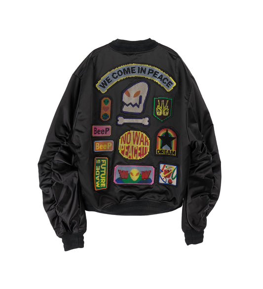 BEEP BEEP BOMBER 3D PATCHES BLACK
