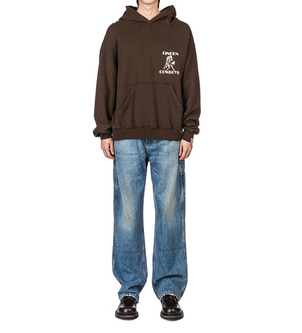 COWBOYS PULLOVER HOODIE CHOCOLATE