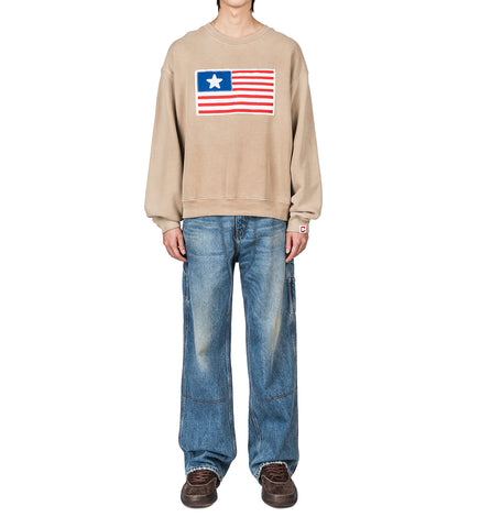 1 STAR CREWNECK DESERT TAN