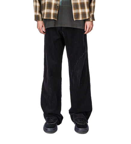 LAX REPAIRED BLACK CORDUROY BLACK