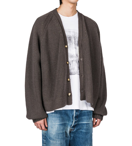 HENCH KNIT CARDIGAN BROWN