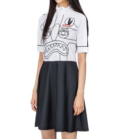 CYCLING DRESS BLACK/WHITE