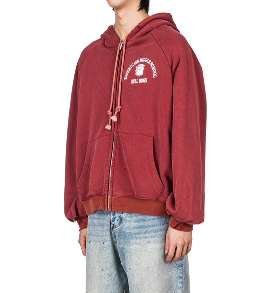 BULLDOG THERMAL LINED ZIP RED
