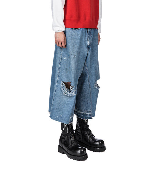 DENIM NBHD SHORTS LIGHT WASH BLUE
