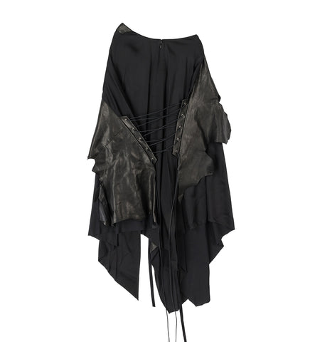 EUGENIA MIDI SKIRT BLACK