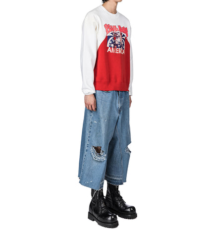 DENIM NBHD SHORTS LIGHT WASH BLUE