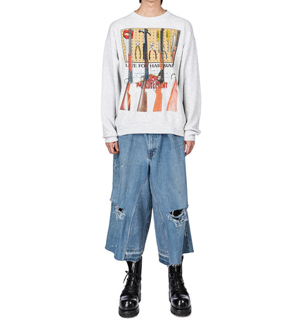 DENIM NBHD SHORTS LIGHT WASH BLUE