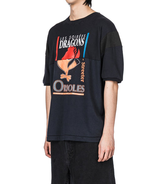 WAVE TEE JERSEY STYLE BLACK LARGE