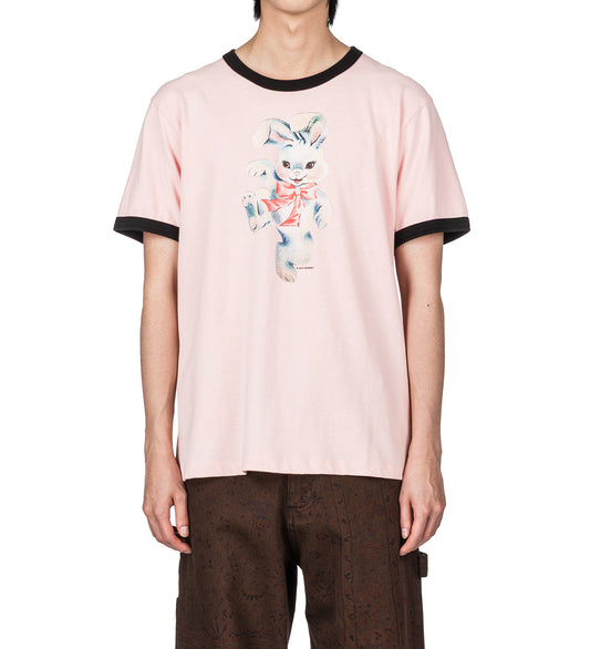 BUNNY RINGER TEE SHIRT PINK