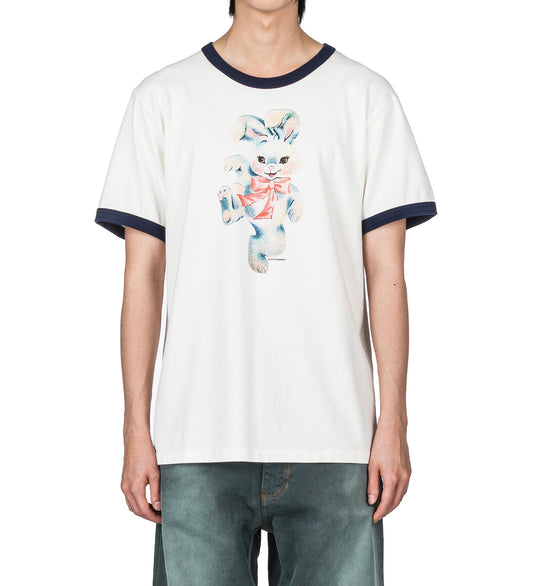 BUNNY RINGER TEE SHIRT WHITE