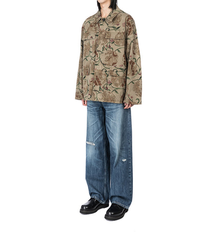 UNIFORM JACKET SPOTTING ROSE SEVENTIES SATEEN