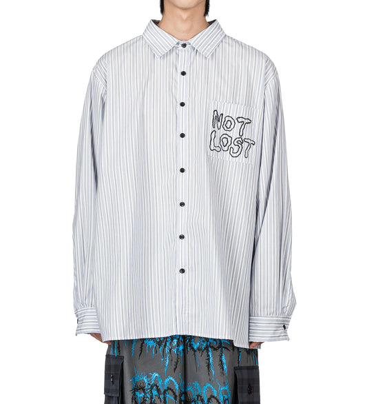 NOT LOST SHIRT WHITE STRIPE