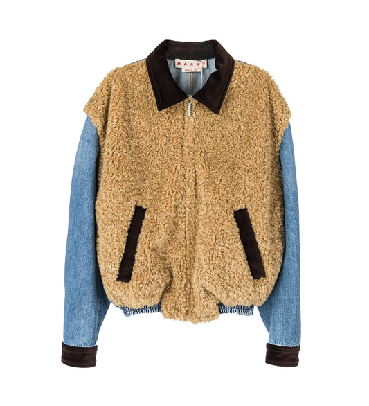 WASHED DENIM JACKET DEEP BLUE