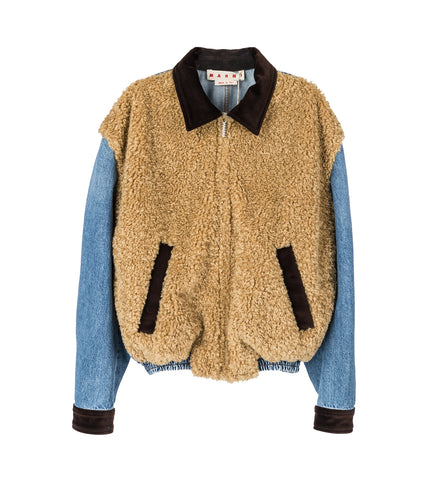 WASHED DENIM JACKET DEEP BLUE