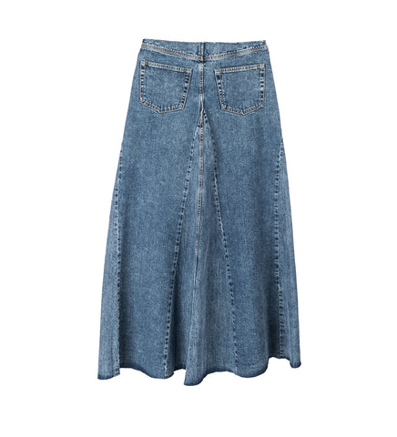 REBEL SKIRT RODEO WASH BROKEN TWILL