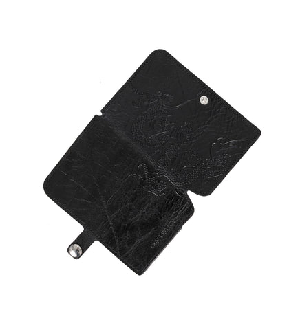 PASSPORT COVER BLACK LEATHER