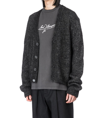ACADEMY CARDIGAN PEPE NERO AIRY ALPACA