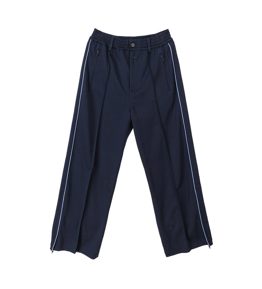 WOOL TRACK PANTS NIGHT BLUE
