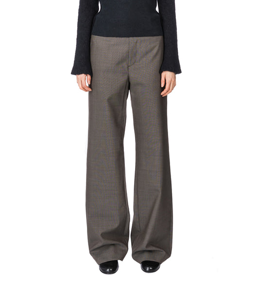 UNVEIL TROUSER GREY ATOM CHECK WOOL