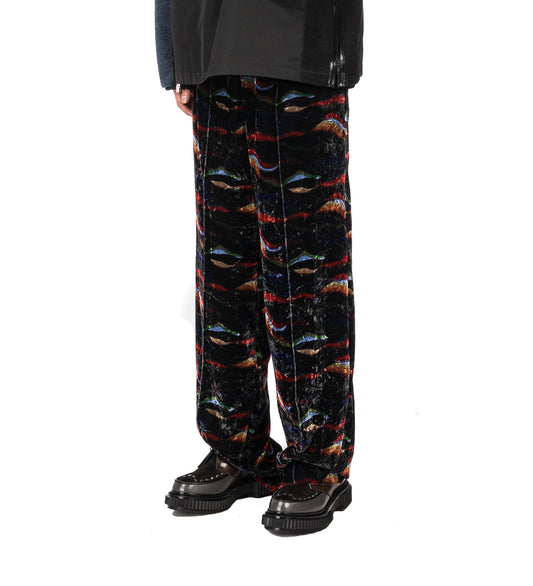 VELVET PRINT PANTS