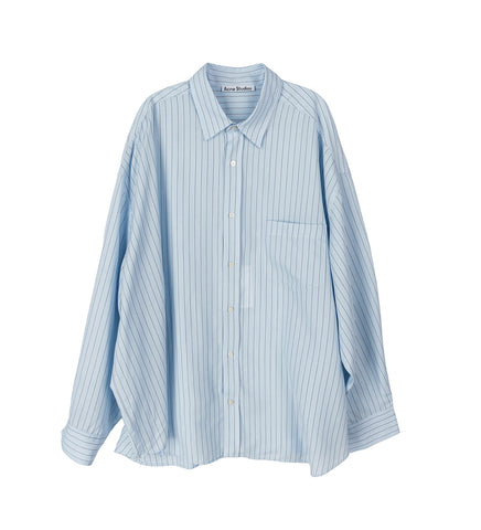 SOFFIA LS ROUND SHIRTING TENCEL BLUE