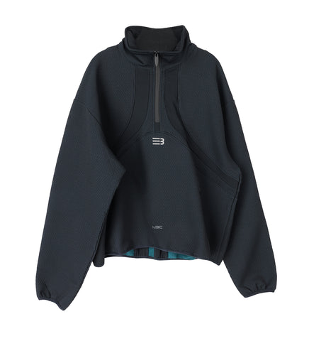 BOUNCE BACK HALF ZIP SWEATER EUPHORIC BLACK