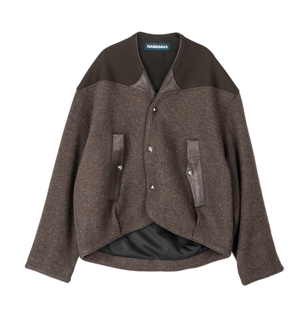 IVAN FLEECE JACKET STAGNANT BROWN