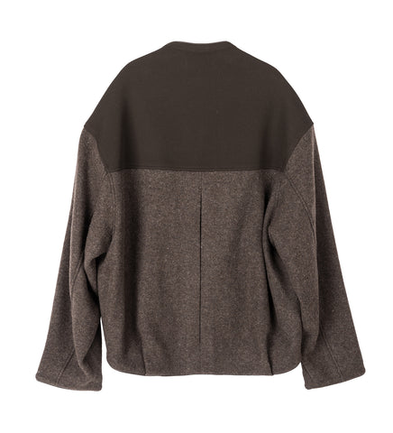 IVAN FLEECE JACKET STAGNANT BROWN