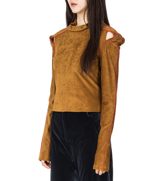 SHIKARI JERSEY TOP CARAMEL