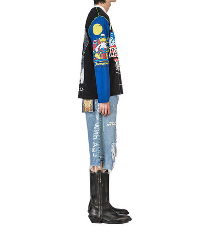 CLEMENTINE DOUBLE-WIDE LONG DENIM SHORT INDIGO 34